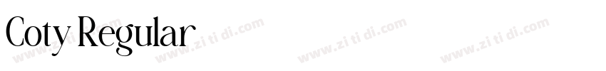Coty Regular字体转换 Coty Regular字体转换